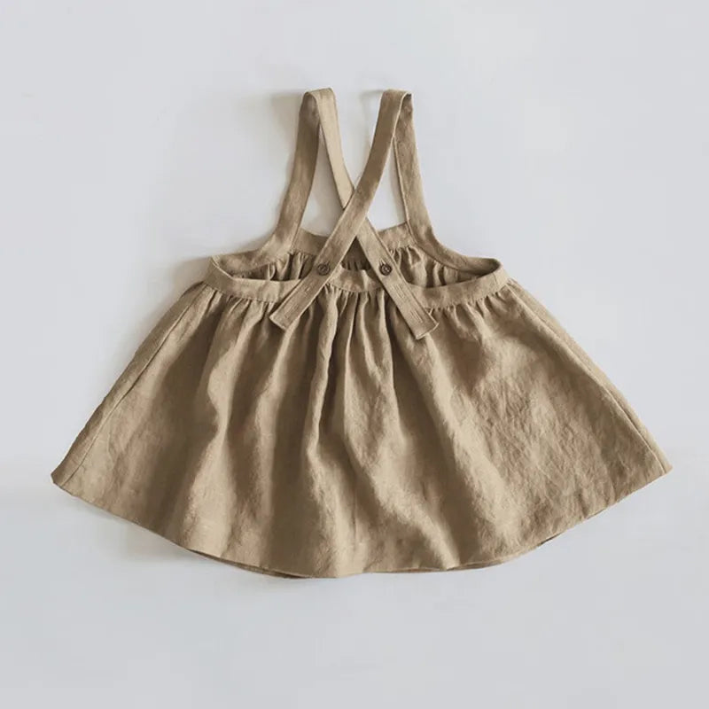 Girls boho dress - apron style
